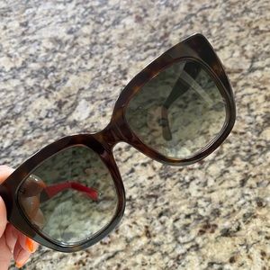 Gucci tortoise cat eye sunglasses